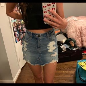 jean skirt